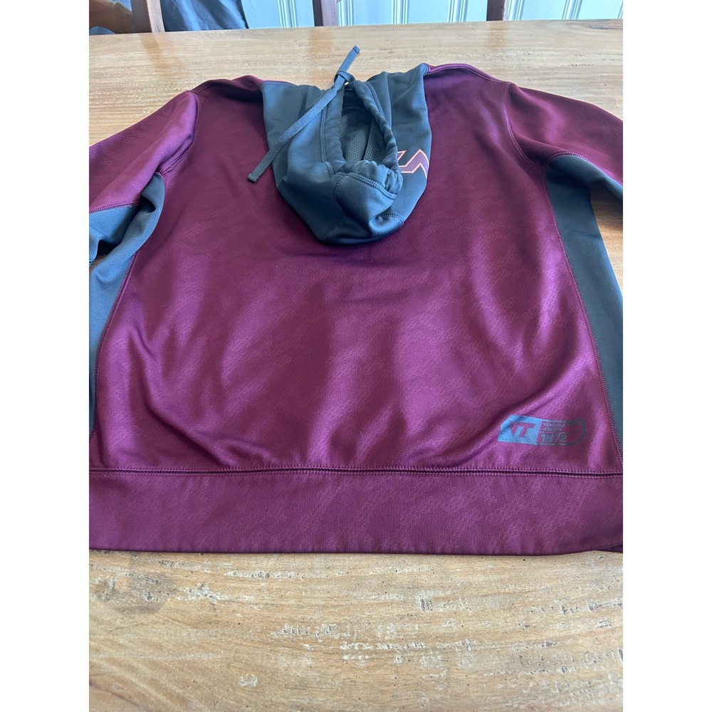 Nike Therma Fit Virginia‎ Tech Hokies Hoodie Maroon Orange Mens Large VT Gorp - Picture 3 of 8
